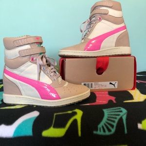 Puma Sky Wedge Pink & Mint Leaf